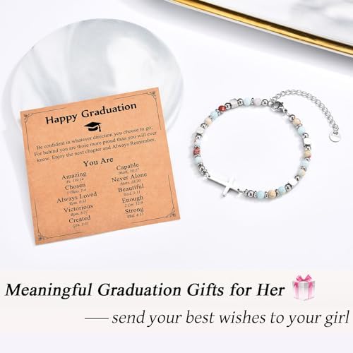 Christian Gifts for Women Girls, Religious Cross Bracelet - Image 2