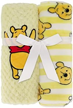 Disney 2-Pack Baby Blanket for Infants and Newborns, Plush Textured Fleece Winnie The Pooh Blanket, Perfect Unisex Gift for Toddlers - Image 3