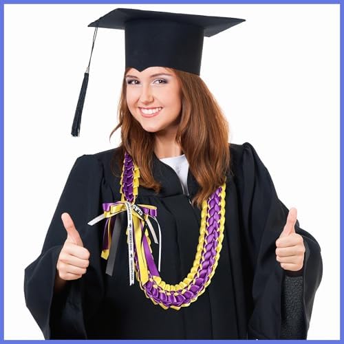 TFTAFAN Graduation Leis and Graduation Honor Cords Class of 2026 Graduation Ribbon Lei Graduation Necklace Braided Necklaces gift for Student Gifts Party Supplies - Image 2
