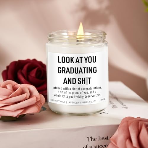 Younift Funny Grad Candle, 2026 Graduation Gifts for Her, Him - College, High School, Masters Degree, Phd, Law School, Nursing & Nurse Graduation Gifts for Women, Men - 9 oz - Image 6