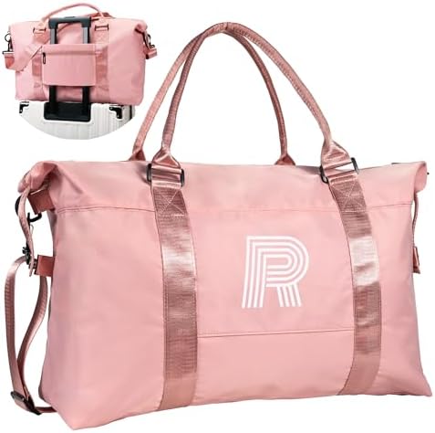 Initial Travel Duffel Bag, Sports Bag, Personalized Weekender Bags by Vogewood