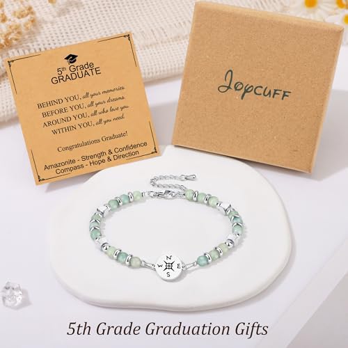 JoycuFF Graduation Gifts for Her Class of 2026 College High School 5th 8th Grade Preschool College Middle School Teen Girls Graduation Gifts The Adventure Begins Compass Bracelets for Women - Image 7