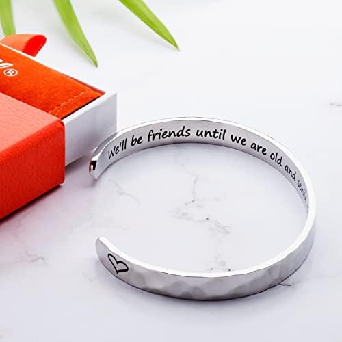 Carviell Bracelets for Women – 100+ Meaningful Engraved Messages – Solid 316L Surgical Stainless Steel Cuff Bracelet – Gift Ready - Image 4