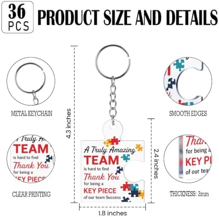 Team Appreciation Gifts Bulk for Coworkers Employee Staff Keychains - Image 2