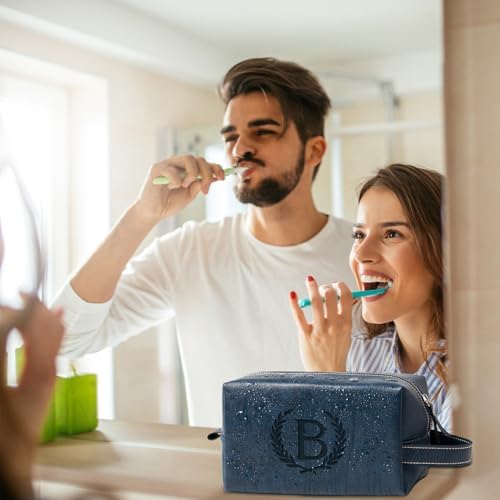 Personalized Gifts Travel Toiletry Bag for Men Engraved Initial - Image 3