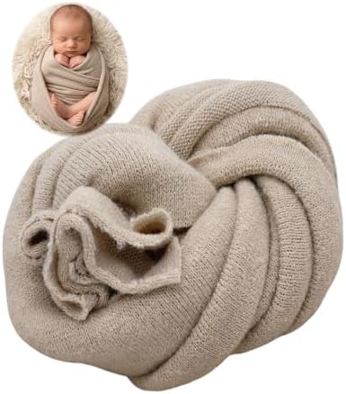Zeroest Newborn Photography Wrap (Light Taupe) by NewbornPhotographyProps