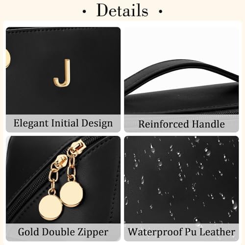 Initial Makeup Bag Personalized Gift for Women Teen Girls - Image 4