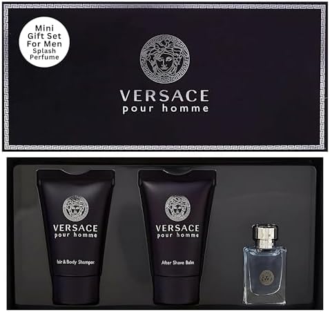 Versace Pour Homme for Men, 3 Piece Mini Gift Set by Versace