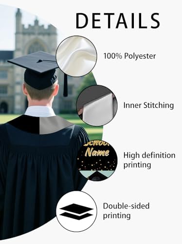 Personalized Graduation Stole Sash Custom Class of 2026 Congratulation Graduation Gifts with Photo - Image 4