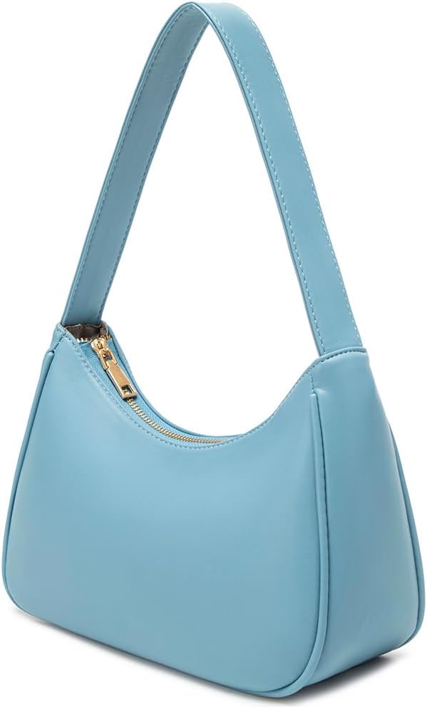 Shoulder Bags for Women, Cute Hobo Tote Handbag Mini Clutch Purse with Zipper Closure