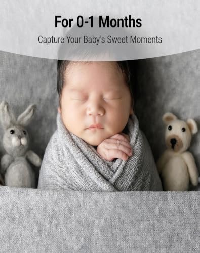 Zeroest Newborn Photography Wrap (Grey) - Image 2