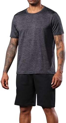 BUYJYA 3 Pack Men's Gym Shorts Shirt Set Workout Athletic Basketball Running Football Elastic Waist with Pocket Gifts - Image 3