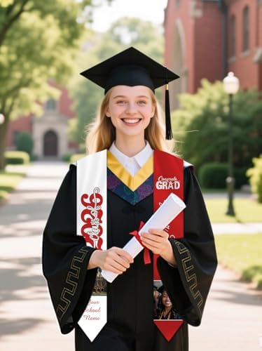Personalized Graduation Stole Sash Custom Class of 2026 Congratulation Graduation Gifts with Photo - Image 5