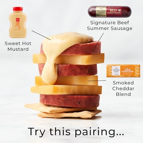 Hickory Farms Party Gift Basket- Meat and Cheese Food Gift Box (Extra Large) | Charcuterie Board Food | Summer Sausage | Father's Day | Mother's Day | Easter | Christmas | Holiday | Housewarming | Gourmet | Sympathy | Care Package - Image 4