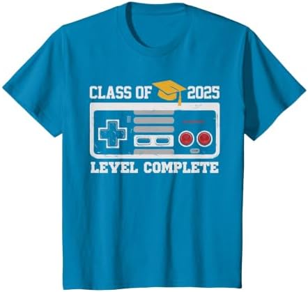 Class of 2025 Level Complete Video Gamer Senior Graduation T-Shirt by Unknown
