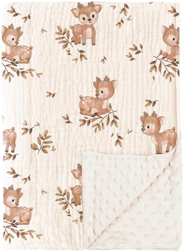 Konssy Soft Muslin Baby Blanket for Unisex Boys & Girls, 30 x 40 Inch by Konssy