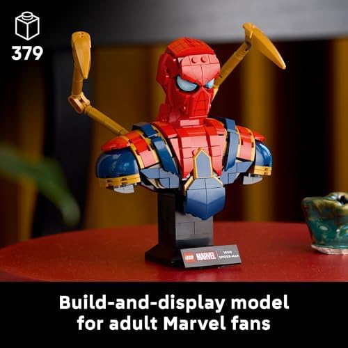 LEGO Marvel Iron Spider-Man Bust Collectible - Building Kit for Adults, Ages 18+ - Includes Iron Spider-Man Minifigure - Collectible Model for Super Hero Fans - Gift for Men and Women - 76326 - Image 2