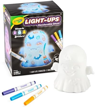 Crayola Light-Ups Ghost, Reusable Coloring Light Up Halloween Toy for Kids by Crayola