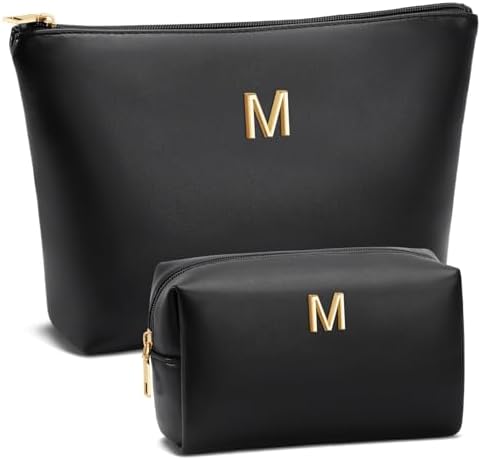 Gifts for Women Girls Personalized Initial Travel Makeup Bag by Unknown