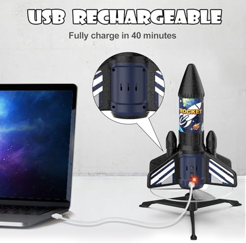 Rocket Launcher for Kids, 200 ft Self Launching Motorized Rocket Toy - Image 6