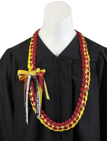 TFTAFAN Graduation Ribbon Lei Graduation Leis Necklace Class of 2026 Graduation Necklace Braided Necklace Graduation Gift Party Accessories for Women and Men - Image 6