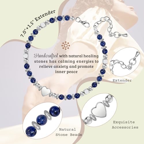 Inspirational Gifts Bracelets for Women, Healing Natural Stone Bracelets - Image 3