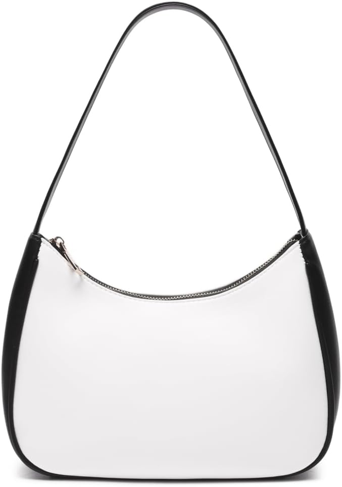 Shoulder Bags for Women, Cute Hobo Tote Handbag Mini Clutch Purse with Zipper Closure