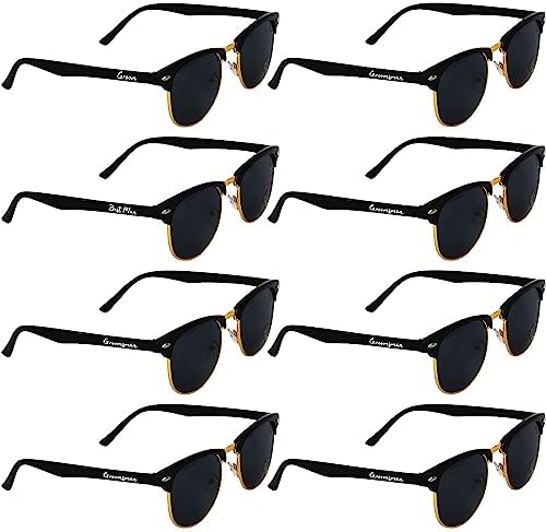 Groomsmen Sunglasses for Men - Wedding Sunglasses for Groomsman Proposal Gifts, Bachelor Party Favors by BachpartyGifts