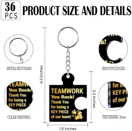 Team Appreciation Gifts Bulk for Coworkers Employee Staff Keychains - Image 2
