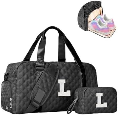 Gifts for Women Girls, Duffel Overnight Bags with Makeup Pouch by Elilier