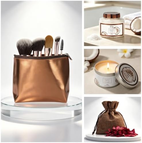 28Pcs Coconut Vanilla Spa Gift Set, Complete Spa Gift Baskets for Women - Image 4