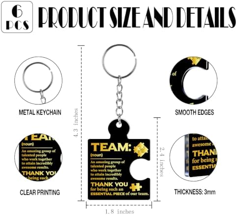 Team Appreciation Gifts Bulk for Coworkers Employee Staff Keychains - Image 2