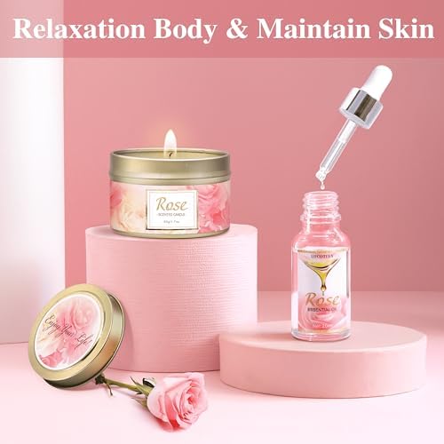 Gifts for Women, Happy Birthday Gifts for Women with Rose Self Care Gift - Image 4