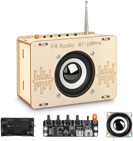 Poraxy Science Kits for Kids Age 8-12 12-14, STEM Kits 8-10, Build Your Own FM Radio Kit, Electronic DIY Experiment Engineering Building Project, Toys Gifts for Teen Boys Girls 9 11 13 15 16+ by Poraxy