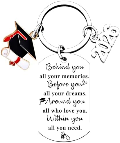 Class Of 2026 Graduation Gifts for Her Him Best Graduate Keychain Seniors Masters Nurses College Highschool Grad Presents by Coolvy