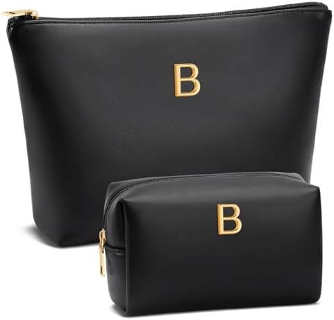 Gifts for Women Girls Personalized Initial Travel Makeup Bag by Unknown