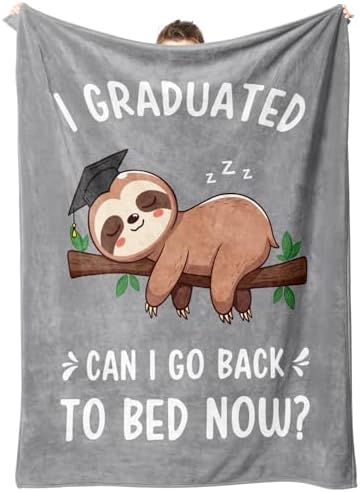 Funny Graduation Gifts for Women, Her & Him, Practical Throw by Encoink