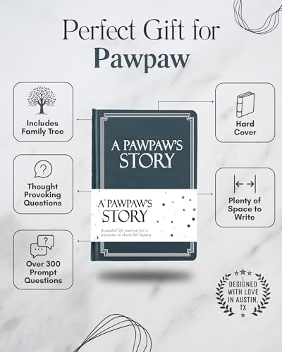 Pawpaw's Life Story Journal (Hardcover): A Meaningful Keepsake for Pawpaw to Share His Journey and Memories, Book Includes 250+ Prompt, Sentimental Gift for Father's Day, Birthday & Christmas - Image 2
