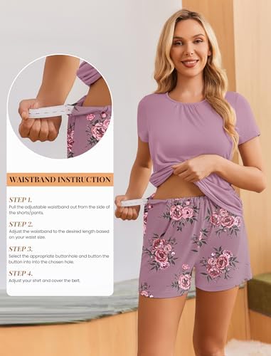 Ekouaer Maternity Nursing Pajamas Set 3 Piece Postpartum Breastfeeding Pjs - Image 4