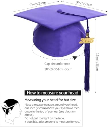 Newrara Graduation Gown Cap Tassel Set - Image 4