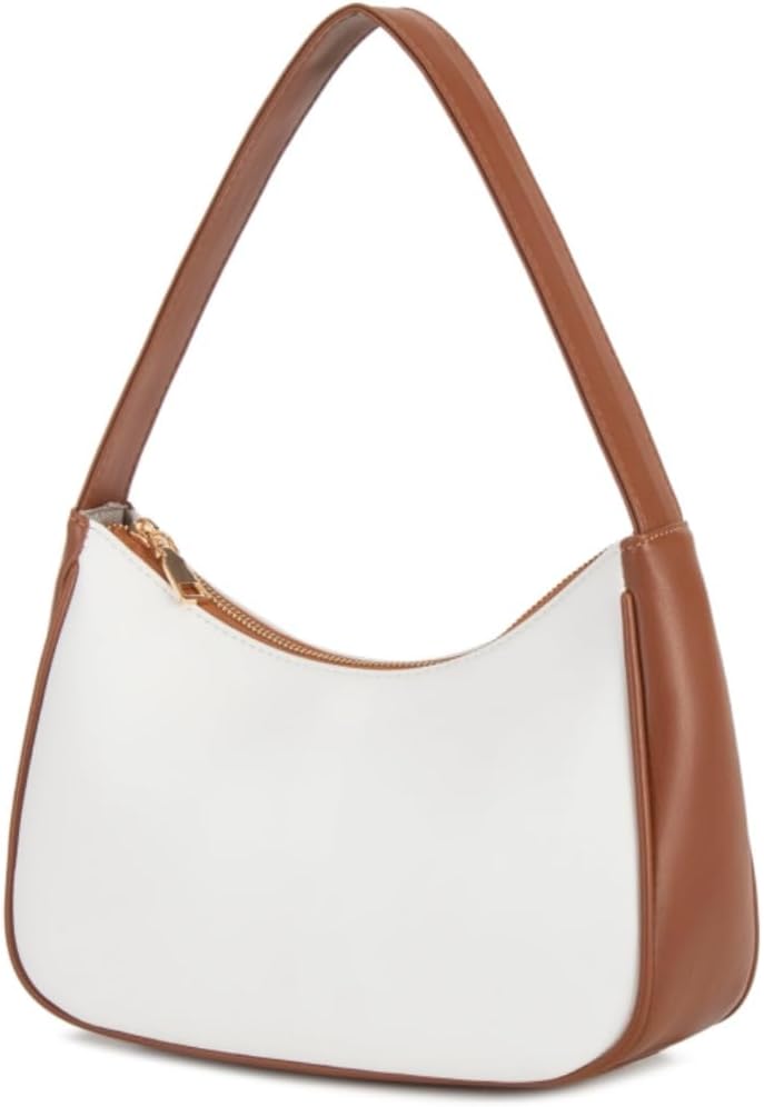 Shoulder Bags for Women, Cute Hobo Tote Handbag Mini Clutch Purse with Zipper Closure