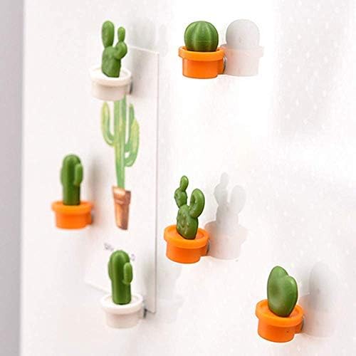 12PCS Refrigerator Magnet Kitchen Magnet Office Magnet whiteboard and Dry Cleaning Board, Lovely and Colorful Potted Design (Cactus)