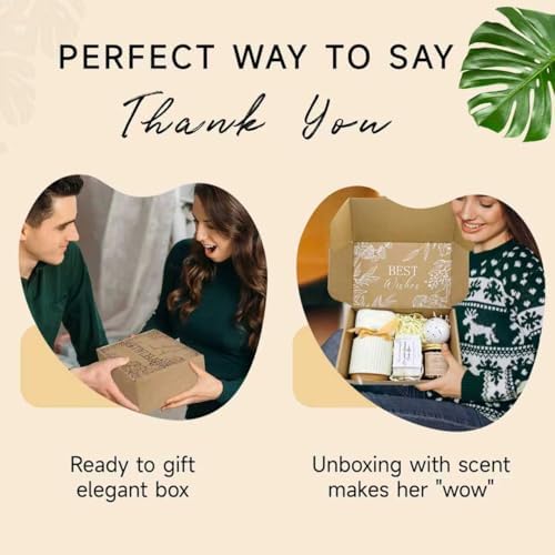 Thank You gift Set for Women & Men - New Employee Welcome, Coworker Farewell, Teacher Appreciation, Office Gift Baskets for Social Worker, Secretary, Going Away Gift (White) - Image 6