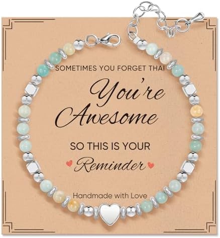 Inspirational Gifts Bracelets for Women, Healing Natural Stone Bracelets by ZOKCC