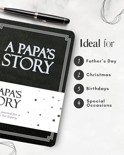 Papa's Life Story Journal (Hardcover): A Meaningful Keepsake for Papa to Share His Journey and Memories, Book Includes 250+ Prompt Questions, Sentimental Gifts for Father's Day, Birthday & Christmas - Image 5