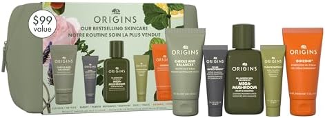 Origins Bestselling Skincare Set | Features Cleanser, Mask, Treatment Lotion, Serum & Moisturizer | With Peptides, Hyaluronic Acid & Niacinamide by Unknown