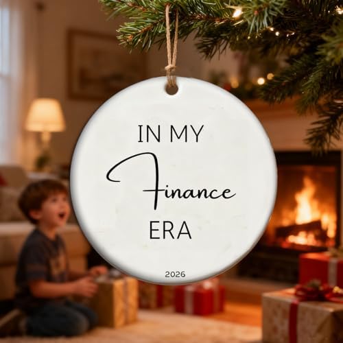 Finance Ornament, Finance Gift, Financing Christmas Tree Ornament, Gift for Financial Analyst Teacher Student MBA, Business Gifts - Image 2