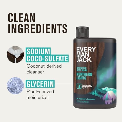 Every Man Jack Body Wash Gift Set for Men, Invigorating Winter Scents, 3pk - Image 5