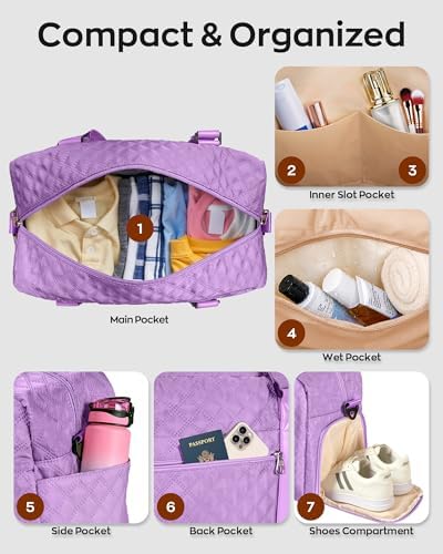 Initial Gym Bag for Women, Birthday Trendy Gifts for 10-18 Year Old Girls - Image 5