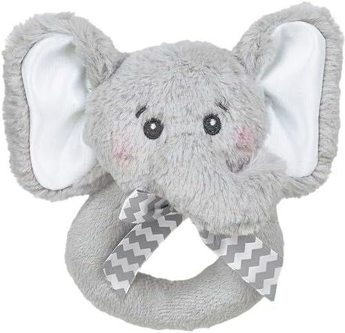 Bearington Collection Baby Lil' Spout, 5.5 in Gray Elephant Plush Stuffed Animal, Baby Elephant Stuff by BearingtonCollection